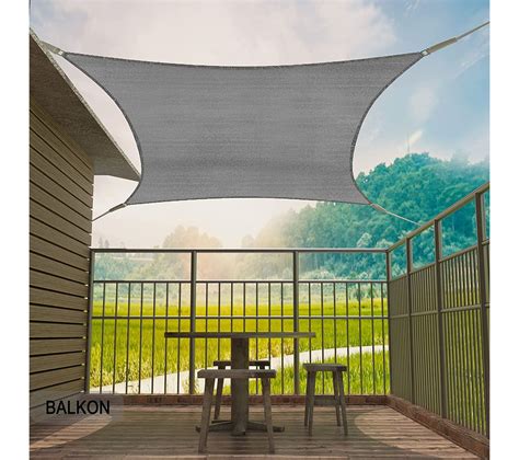 Umi Voile d'Ombrage Rectangulaire 4x6m Toile Ombrage Carré Imperméable